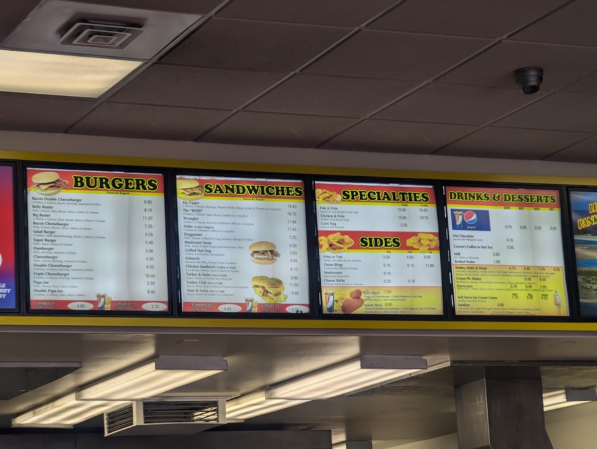 Zip's Drive In Menu-2